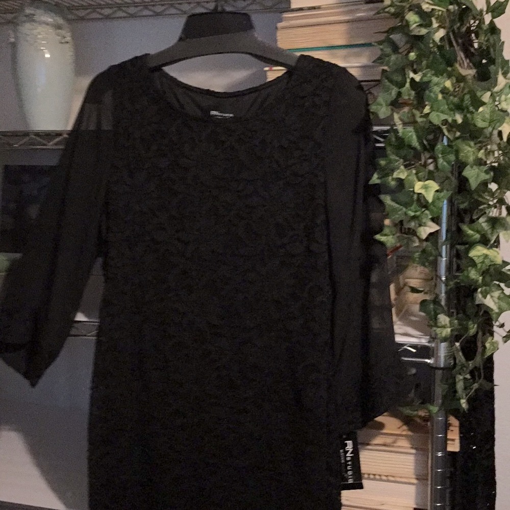 NWT ,RONNI NICHOLE STUDIO BLK LACE DRESS